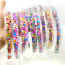 Girls cute Transparent Quicksand Sequin Teeth Hairband Hoops