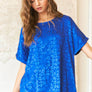 T0466X - PLUS SIZE JACQUARD SATIN HI-LOW TOP: 2XL / FUCHSIA