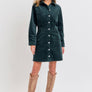 CORDUROY CASUAL TIMELESS MINI DRESS
