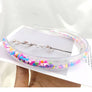 Girls cute Transparent Quicksand Sequin Teeth Hairband Hoops