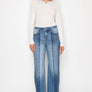 ECO FRIENDLY TUMMY CONTROL HIGH RISE RELAXED FLARE JEANS