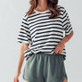 ALYSSA CASUAL COMFORT DOLPHIN SHORTS: TIMELESS TAUPE
