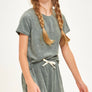 Towel Terry Top and Shorts Set: L / Olive