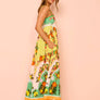Maxi dress&graffiti print