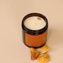 4oz Amber Crystal Candle - Yellow Jasper - Happiness