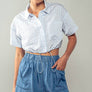 OPEN FIELDS SHORTS: CHAMBRAY / S-2/M-2/L-2