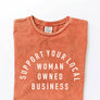 SUPPORT YOUR LOCAL WOMAN OWNED BUSINESS Mineral Graphic Top: M