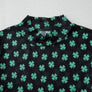 St Patrick Shamrock Mock Neck Mesh Bodysuit (S-XL)