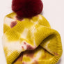 Tie Dye Knitted Fur Pom Beanie