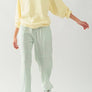 EXPOSED SEAM MINERAL WASH JOGGERS: TAN