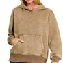 Fleece Acid Wash Kangaroo Pocket Hoodie