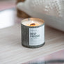 Christmas Cottage Rustic Vintage Farmhouse Wood Wick Candle