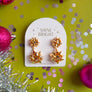 Holiday Bow Earrings | Double