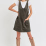 CASUAL OVERALL CORDUROY DRESS