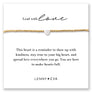 Intentions Cord Bracelet-Heart, Gold Beaded Cord Bracelet