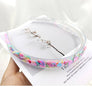 Girls cute Transparent Quicksand Sequin Teeth Hairband Hoops