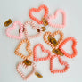 Heart Hair Coils | Thank You Gifts Telephone Cord Hair Ties