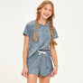 Towel Terry Top and Shorts Set: S / Olive