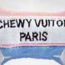 Pink Ombre Chewy Vuiton Bone Squeaker Dog Toy: Large