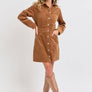 CORDUROY CASUAL TIMELESS MINI DRESS