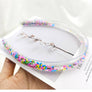 Girls cute Transparent Quicksand Sequin Teeth Hairband Hoops