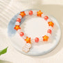 Halloween Handmade Beaded Pumpkin ghost Bracelet for kids