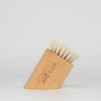 Wooden Bamboo Facial Dry Brush: Goat / With logo