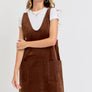 CASUAL OVERALL CORDUROY DRESS