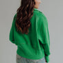 Green Quarter Zip Sweatshirt