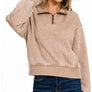 `.0806 Washed Fleece Half Zip Pullover SI-24930