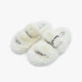 SLP2222 Fran Fluffy Slippers w/ Buckle
