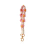 Macrame Daisy Flower Wristlet Keychain: Assorted