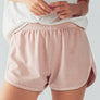 ALYSSA CASUAL COMFORT DOLPHIN SHORTS: TIMELESS TAUPE