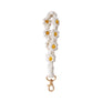 Macrame Daisy Flower Wristlet Keychain: Assorted
