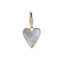 Heart Charm, Mother of Pearl, Charm Bar | Charm Necklace