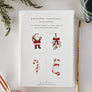 Classic christmas paintable notecard