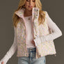 Light Pink Floral Vest