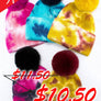 Tie Dye Knitted Fur Pom Beanie