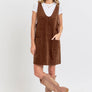 CASUAL OVERALL CORDUROY DRESS
