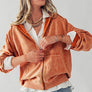 EMILY OVERSIZED VINTAGE ZIP UP HOODIE: GREEN