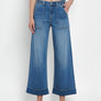 HIGH RISE DOUBLE CUFFED BAGGY WIDE JEANS V3589