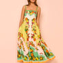 Maxi dress&graffiti print