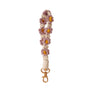 Macrame Daisy Flower Wristlet Keychain: Assorted