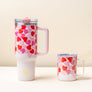 40 oz Lifestyle Flip Straw Tumbler-Blushing Hearts