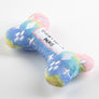 Pink Ombre Chewy Vuiton Bone Squeaker Dog Toy: Large