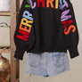 Cute Christmas Sweater with Lettering