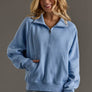 Lt. Blue Quarter Zip Sweatshirt