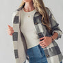 BELLA TEDDY PLAID SHACKET