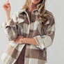 BELLA TEDDY PLAID SHACKET