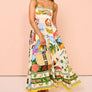 Maxi dress&graffiti print